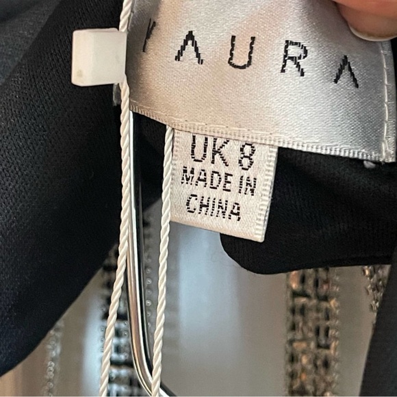 ‼️WOW🤩‼️ Yaura X Revolve Rema Bodysuit Tie Detail Black Size 8 US 6 NWT - Picture 10 of 10